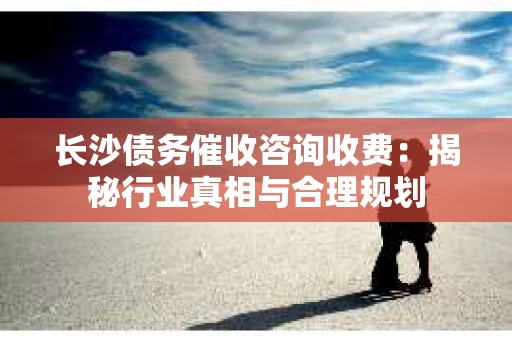 长沙债务催收咨询收费：揭秘行业真相与合理规划