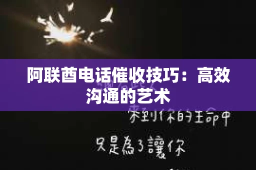 阿联酋电话催收技巧：高效沟通的艺术