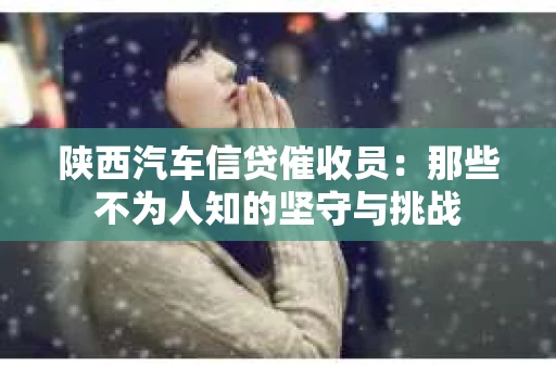 陕西汽车信贷催收员：那些不为人知的坚守与挑战