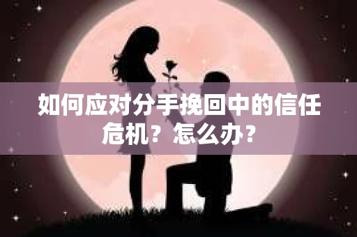 如何应对分手挽回中的信任危机?怎么办? 如何应对分手挽回中的信任危机?怎么办?