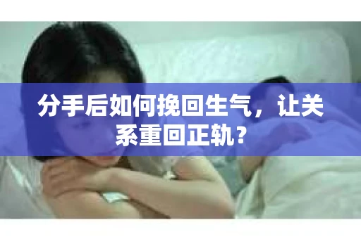 分手后如何挽回生气，让关系重回正轨？