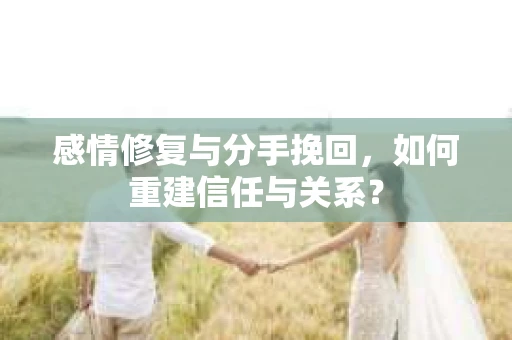 感情修复与分手挽回，如何重建信任与关系？