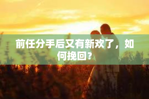 前任分手后又有新欢了，如何挽回？