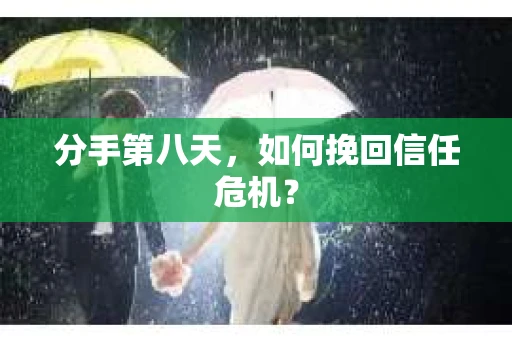 分手第八天，如何挽回信任危机？
