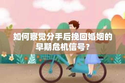 如何察觉分手后挽回婚姻的早期危机信号？
